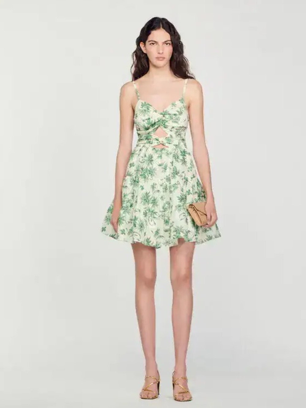 Sandro • Palm Tree Print Mini Dress